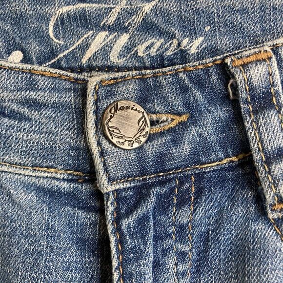 Mavi Women’s Abbie Flared Bootcut Denim Jeans Sz‎ 27/32 Flap Back Pocket Western - Picture 5 of 12